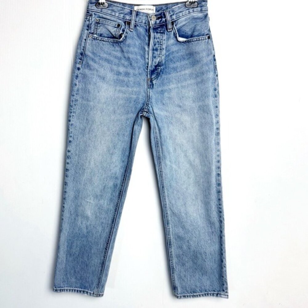 DENIM FORUM The Joni High Rise Loose straight leg jeans 25